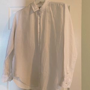 Everlane White Linen Shirt - Size 10